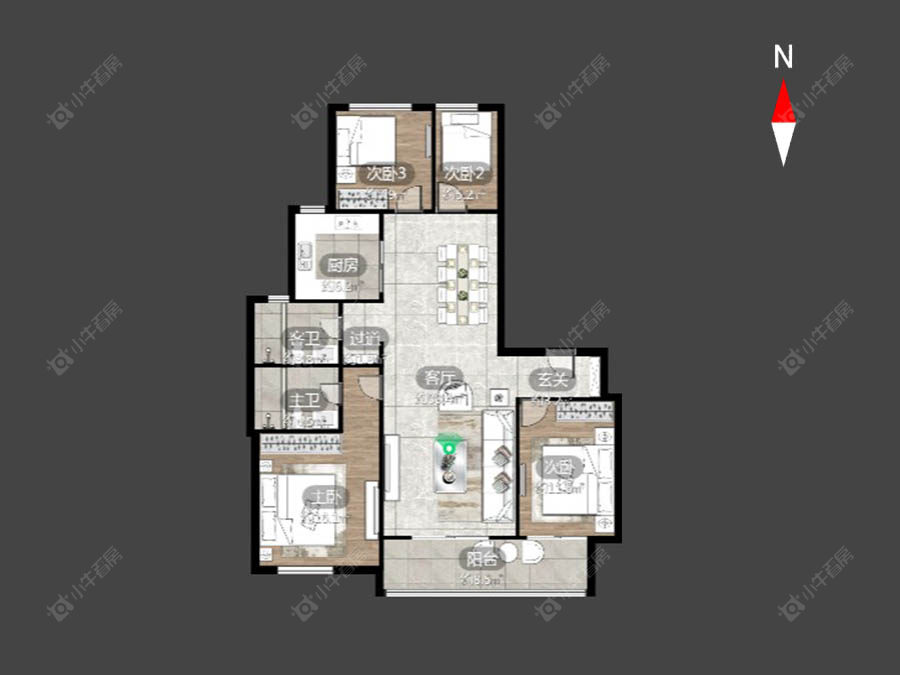 常州万科城在售二手房源户型图_小牛看房