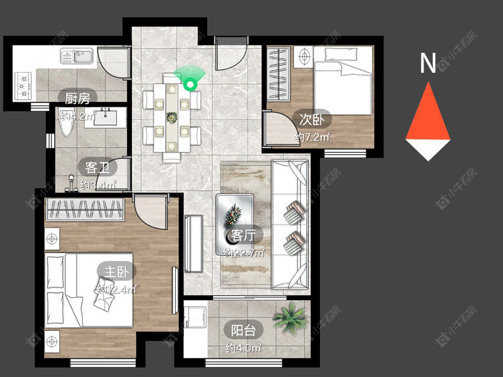 新城香悦半岛北区房源户型图 常州新城香悦半岛北区在售二手房源户型图_小牛看房