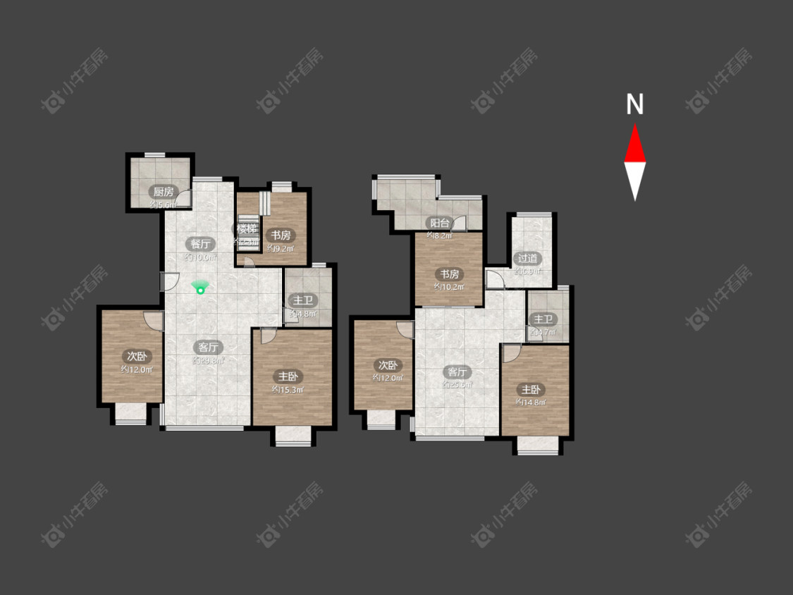 常州香江华廷花园在售二手房源户型图_小牛看房