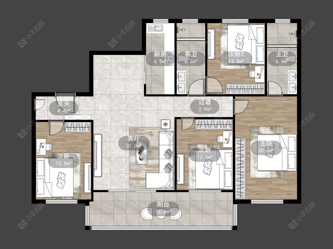常州万善上院在售二手房源户型图_小牛看房