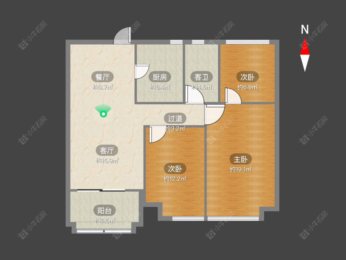 常州九龙仓时代上院在售二手房源户型图_小牛看房