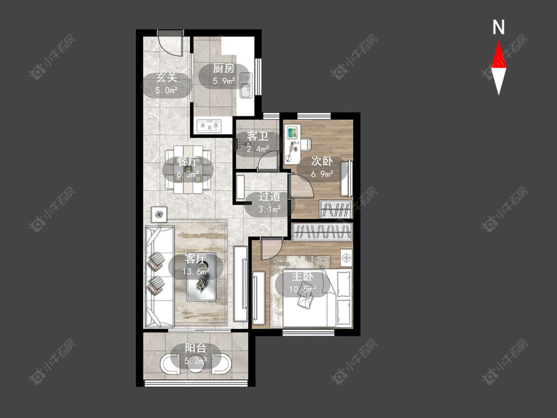 常州东青馨苑在售二手房源户型图_小牛看房