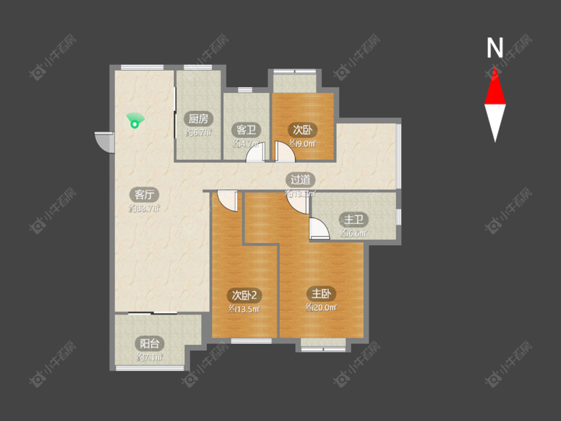 常州怡盛花园在售二手房源户型图_小牛看房