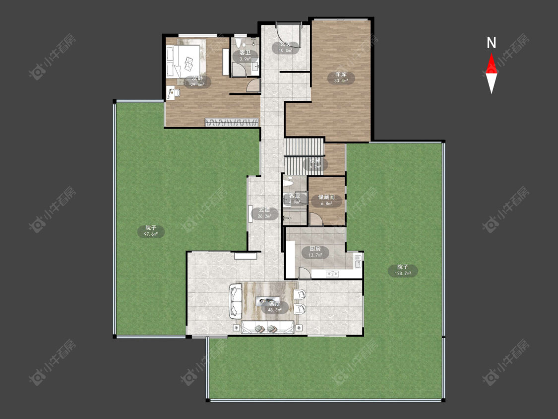 常州天安别墅在售二手房源户型图_小牛看房