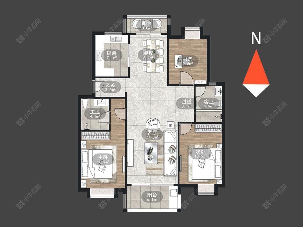 常州都市桃源一期在售二手房源户型图_小牛看房