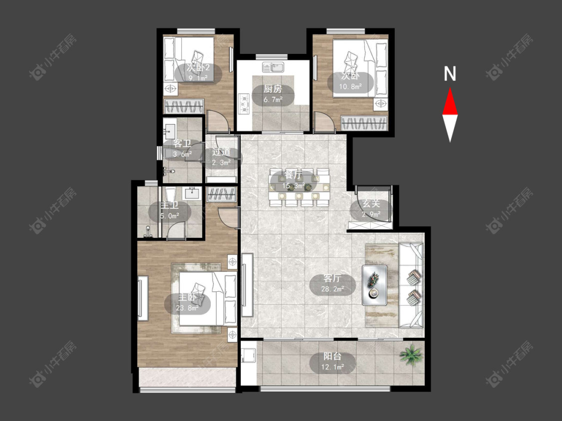 雅居乐熙悦府房源户型图 常州雅居乐熙悦府在售二手房源户型图_小牛看房