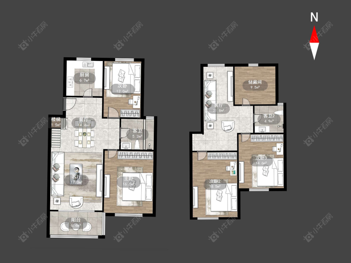 常州工房南区在售二手房源户型图_小牛看房