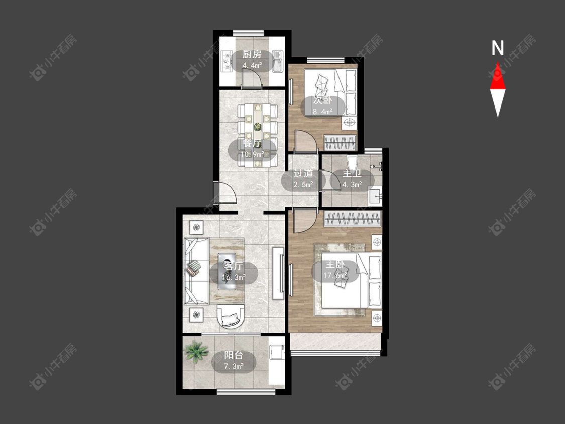 顺园六村房源户型图 常州顺园六村在售二手房源户型图_小牛看房