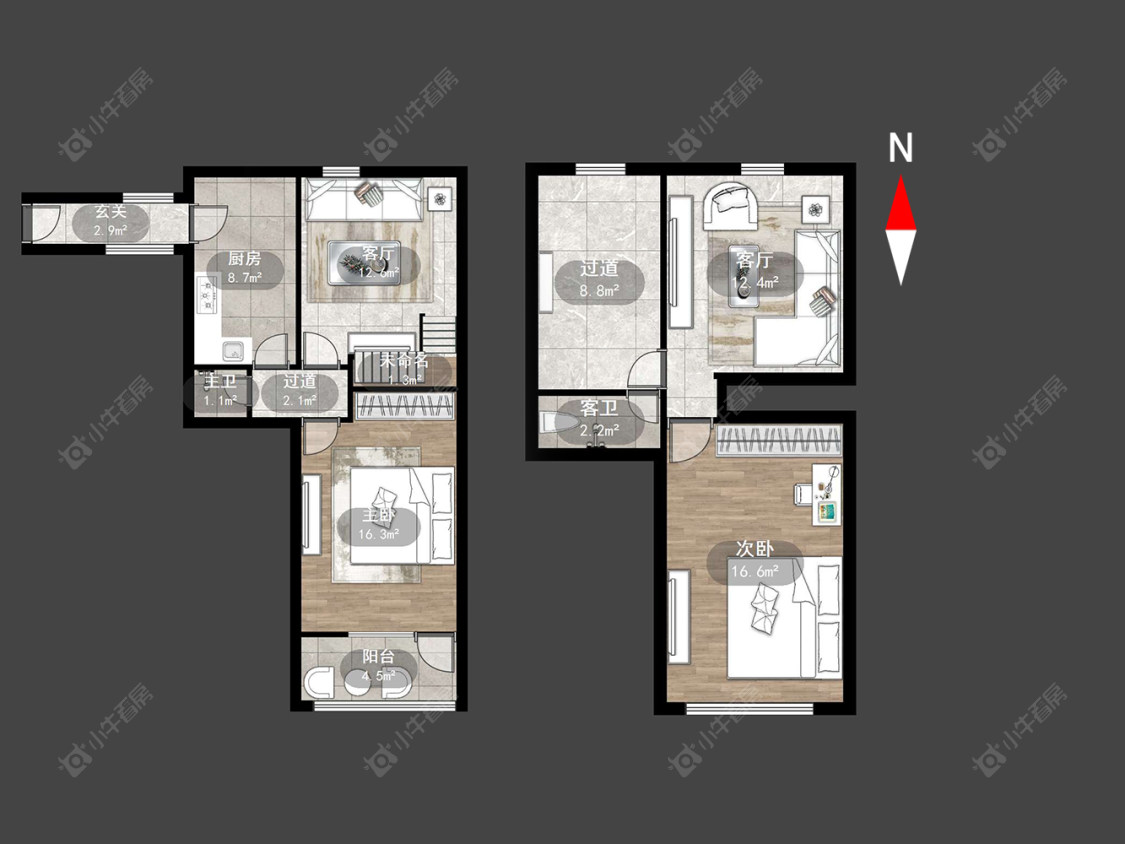 常州冶金新村在售二手房源户型图_小牛看房