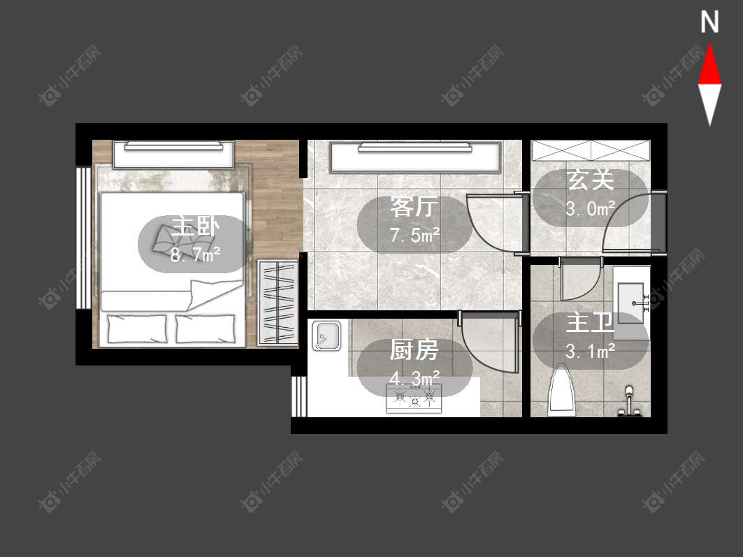 东方国际公寓房源户型图 常州东方国际公寓在售二手房源户型图_小牛看房