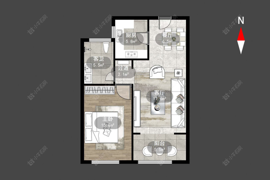 常州绿地峰云汇在售二手房源户型图_小牛看房
