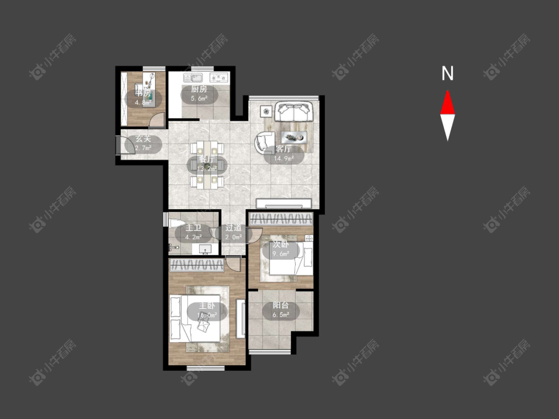 常州康桥水郡在售二手房源户型图_小牛看房
