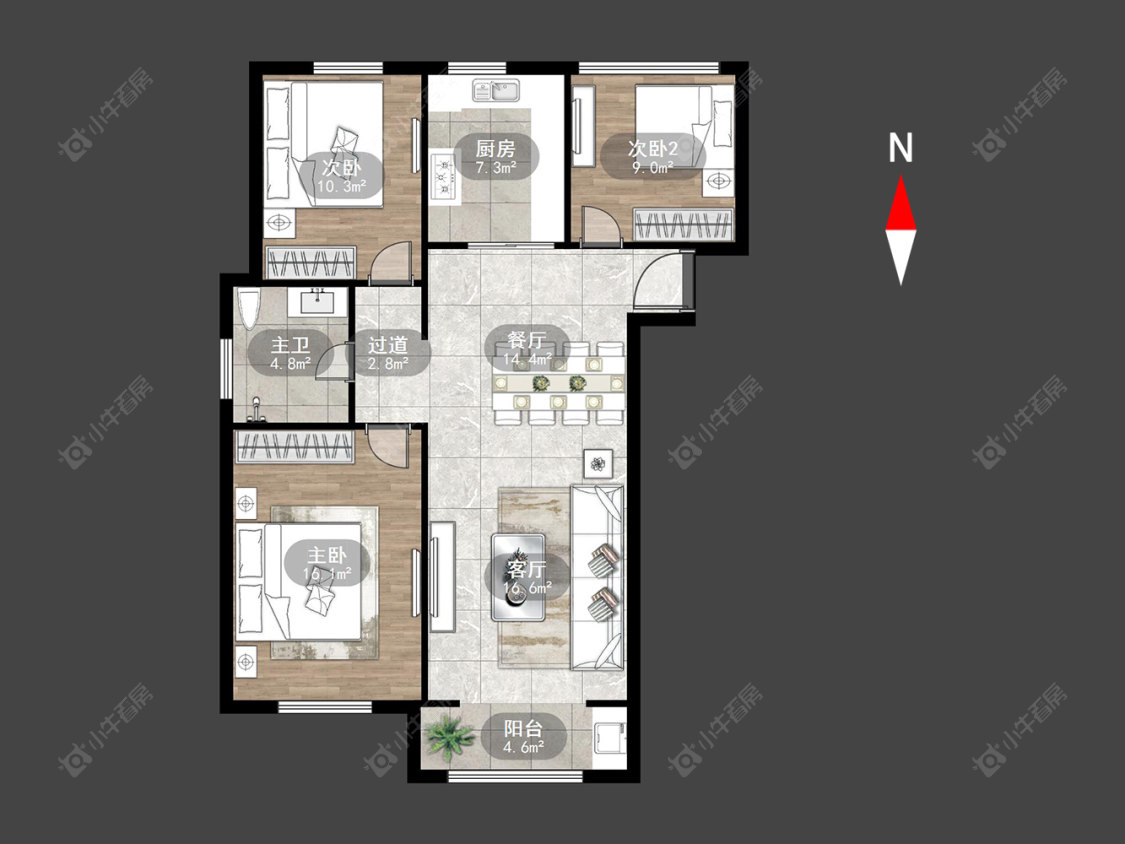 常州嘉禾尚郡在售二手房源户型图_小牛看房