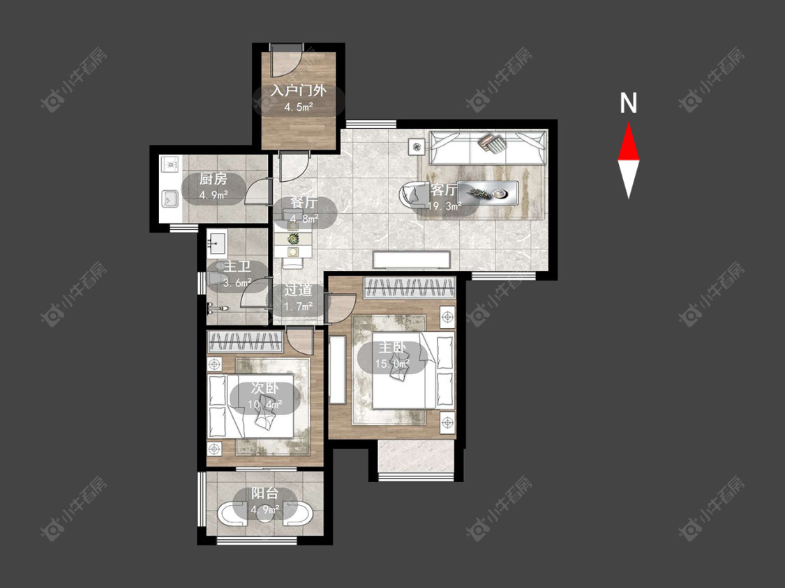 常州凤凰名城在售二手房源户型图_小牛看房