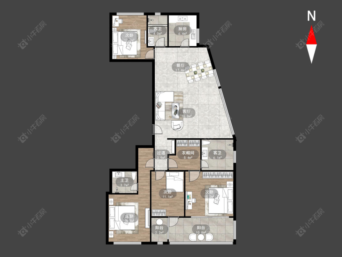 常州江左风华在售二手房源户型图_小牛看房