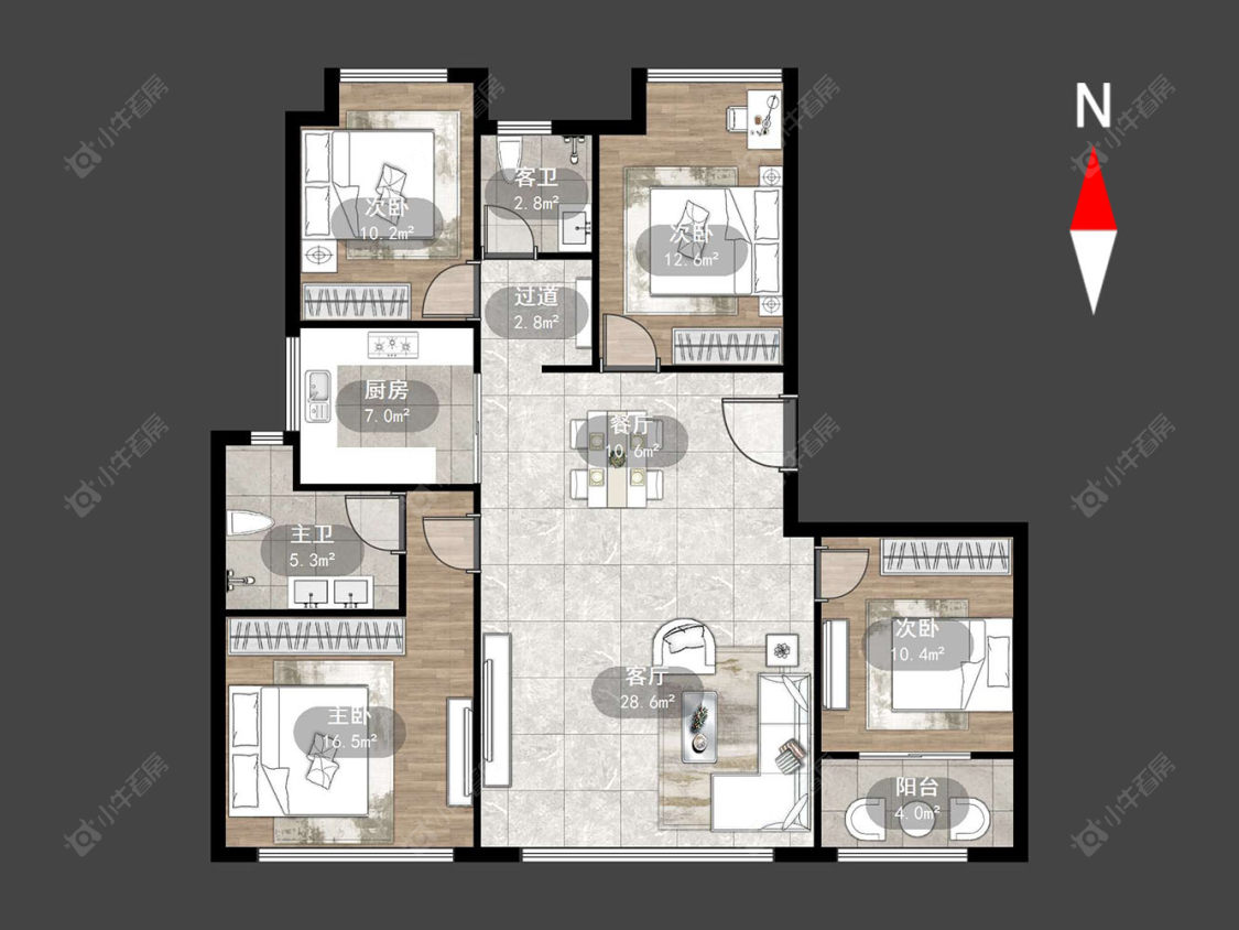 常州嘉宏一江风华在售二手房源户型图_小牛看房