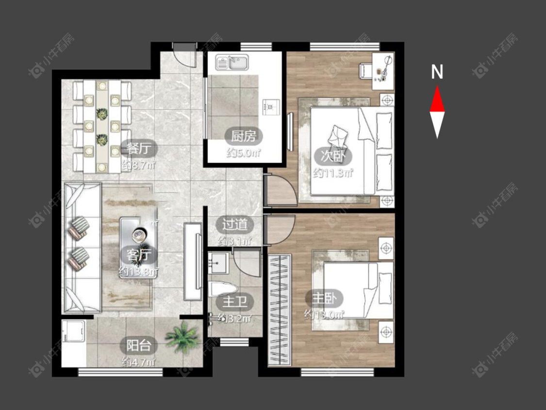 常州绿地世纪城二期在售二手房源户型图_小牛看房