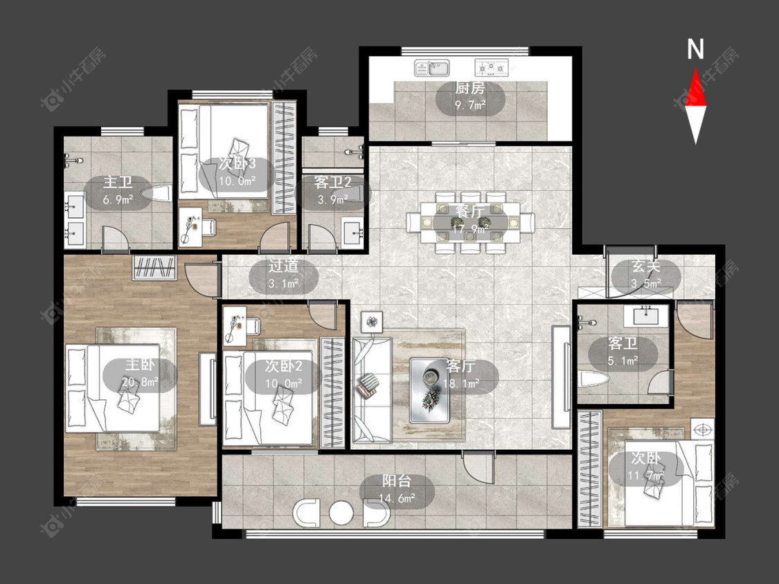 常州中建国贤府在售二手房源户型图_小牛看房