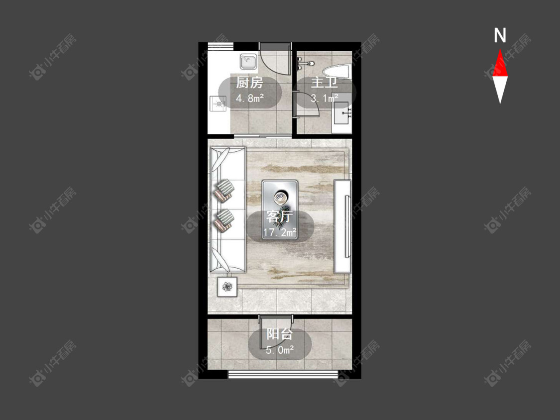 常州香江华廷苹果街区在售二手房源户型图_小牛看房