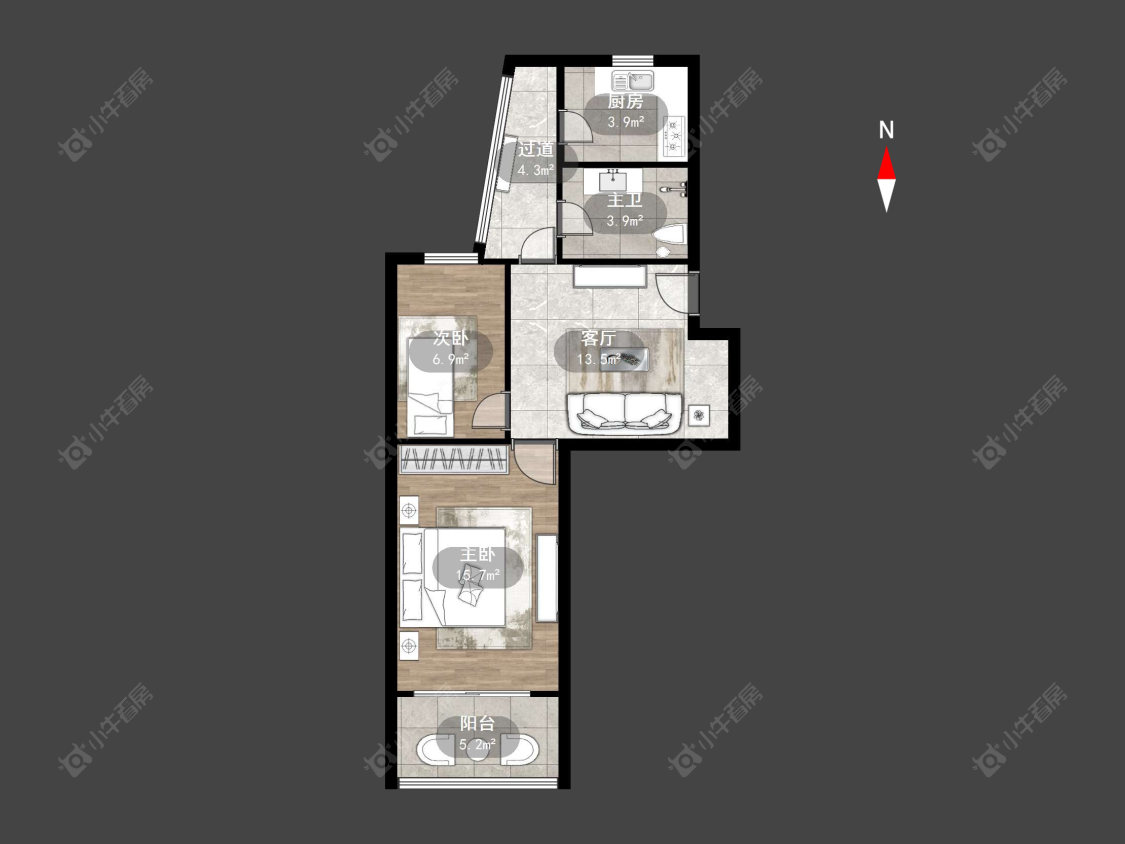 常州学基路在售二手房源户型图_小牛看房