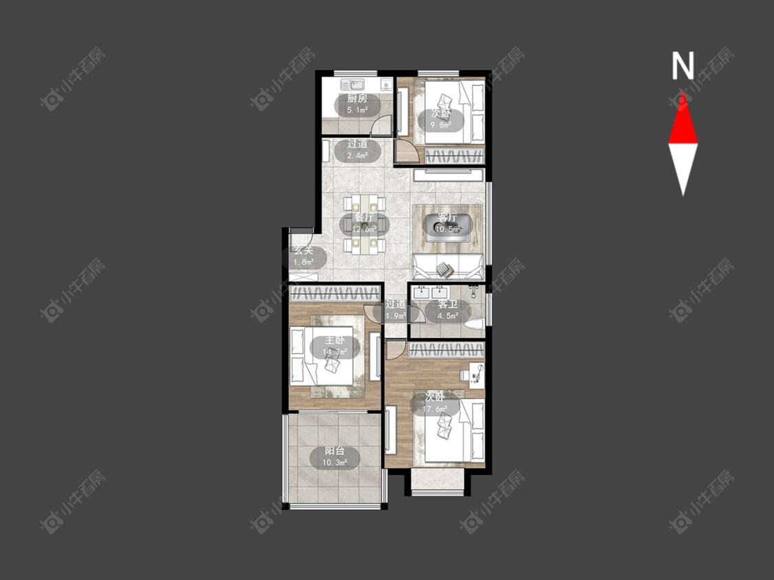 常州绿洲家园在售二手房源户型图_小牛看房