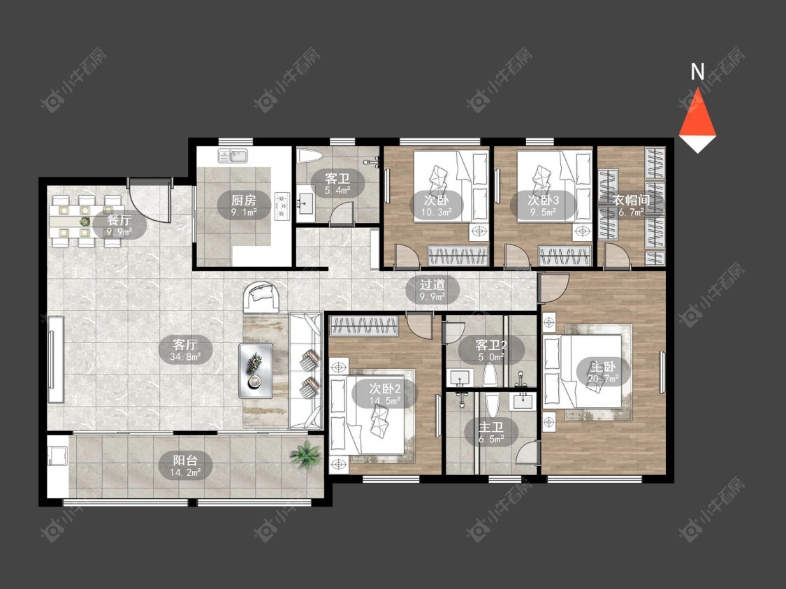路劲铂樾房源户型图 常州路劲铂樾在售二手房源户型图_小牛看房