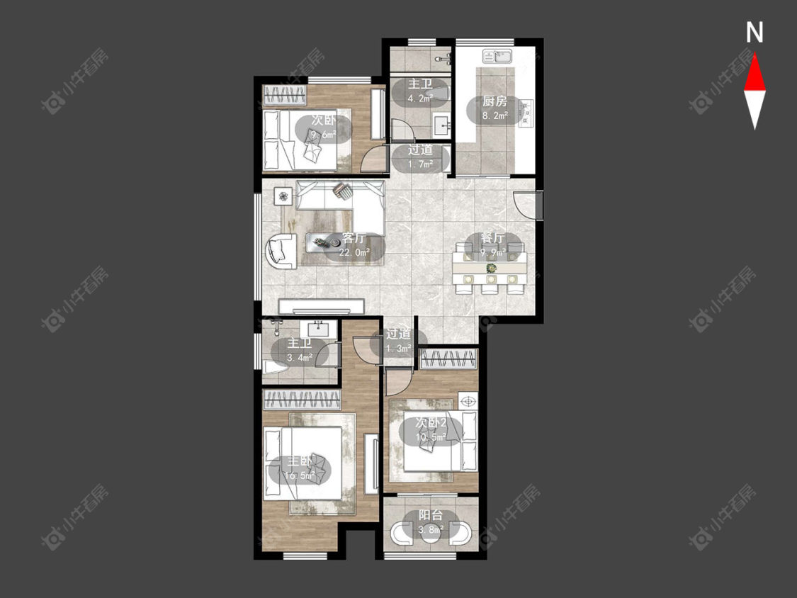 邹区泰富嘉园二期房源户型图 常州邹区泰富嘉园二期在售二手房源户型图_小牛看房