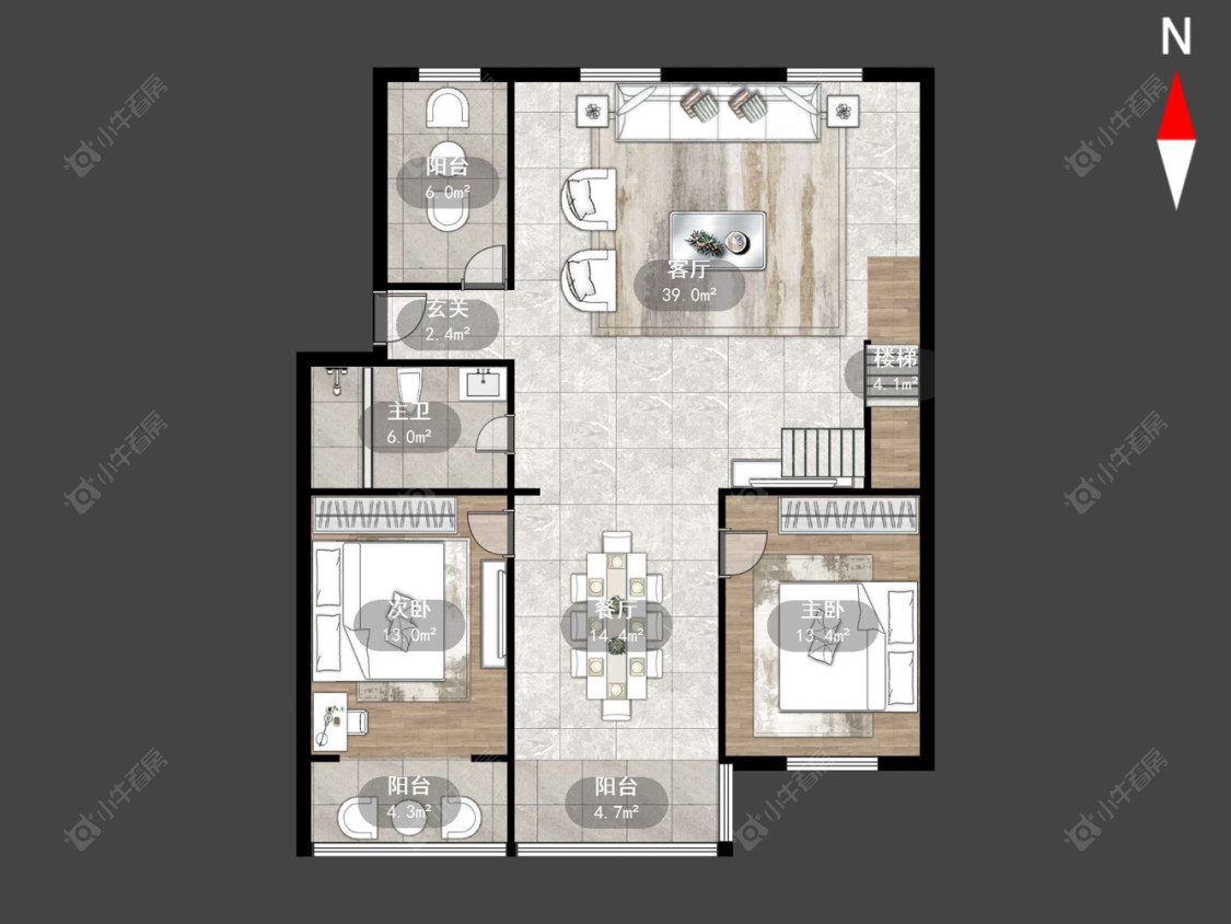 常州同安苑在售二手房源户型图_小牛看房