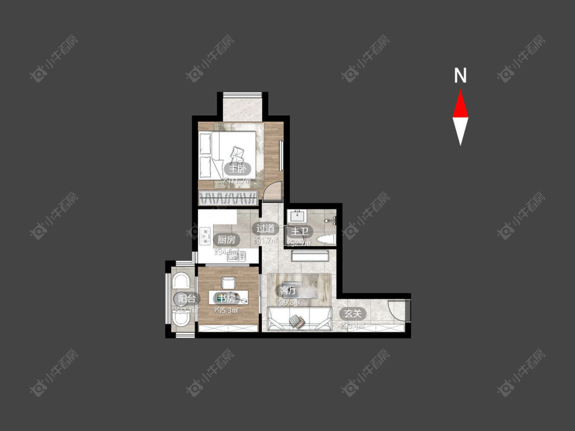 金鼎公寓房源户型图 常州金鼎公寓在售二手房源户型图_小牛看房