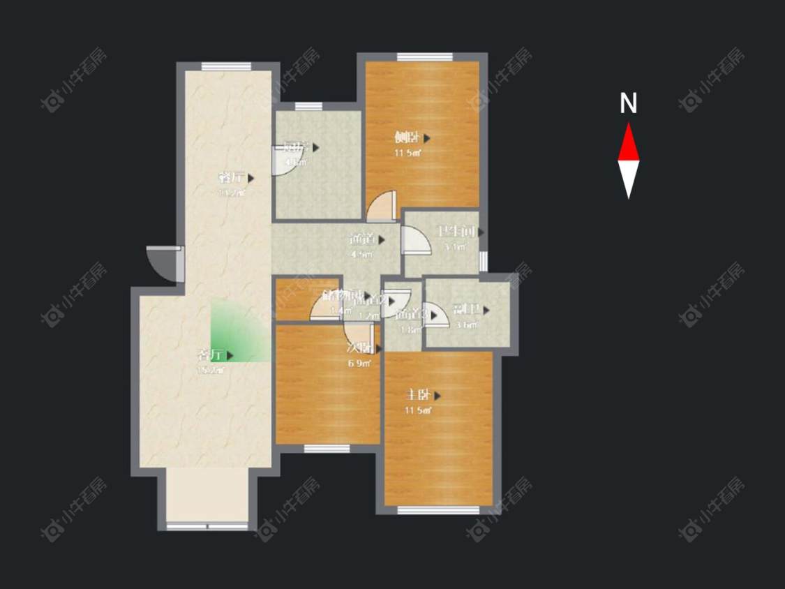 腾龙苑东区房源户型图 常州腾龙苑东区在售二手房源户型图_小牛看房