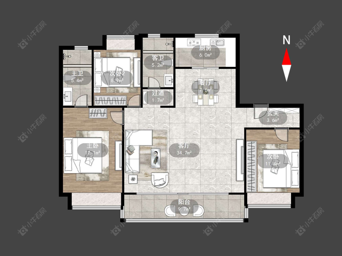 旭辉铂悦天宁房源户型图 常州旭辉铂悦天宁在售二手房源户型图_小牛看房