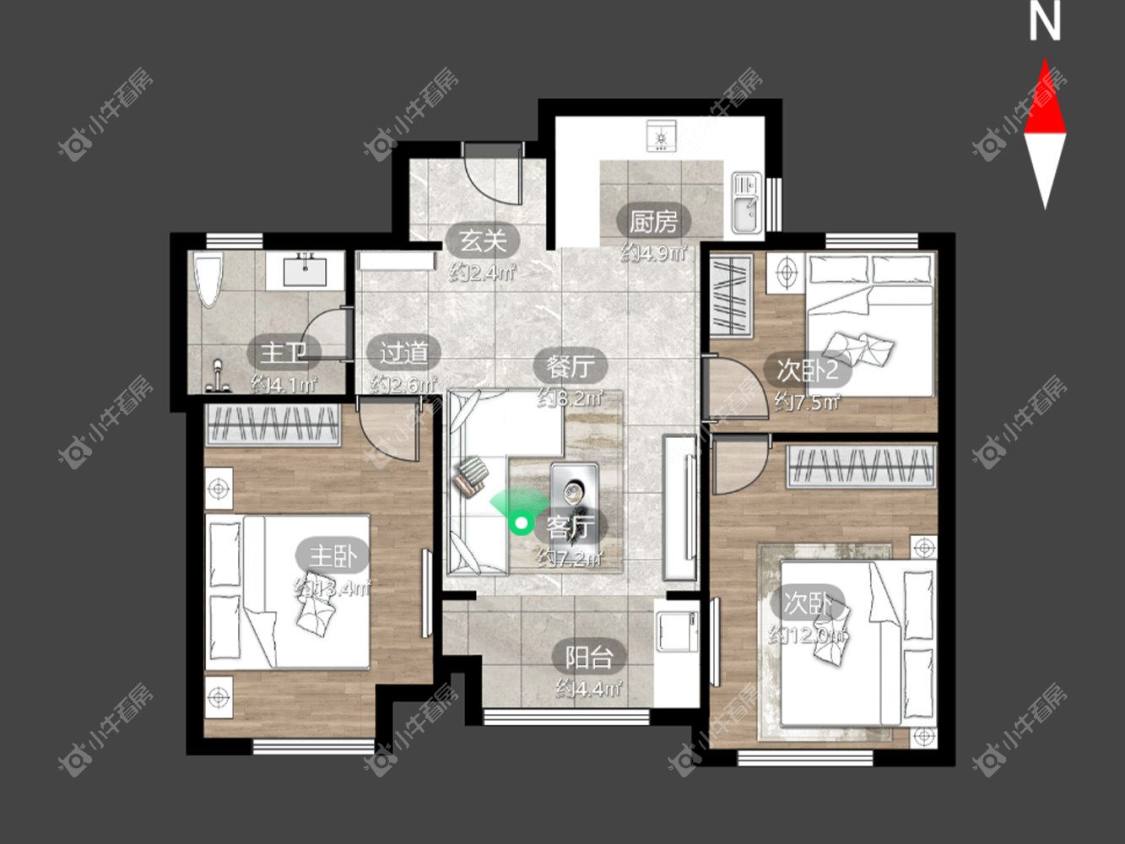 香溢紫郡四期房源室内图 常州香溢紫郡四期在租房源室内图_小牛看房