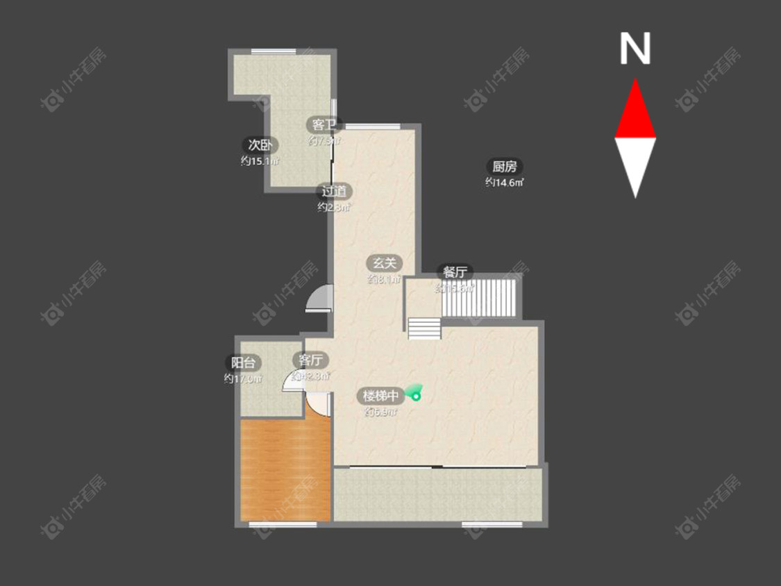 常州金地天际在售二手房源户型图_小牛看房