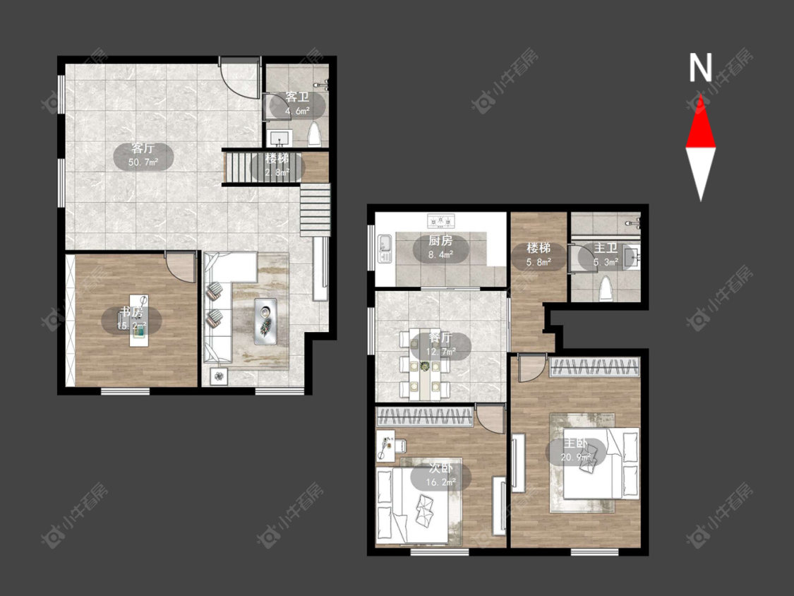 常州美吉特黄金公寓在售二手房源户型图_小牛看房
