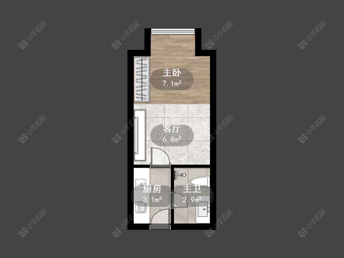 莱蒙双子星座公寓房源户型图 常州莱蒙双子星座公寓在售二手房源户型图_小牛看房