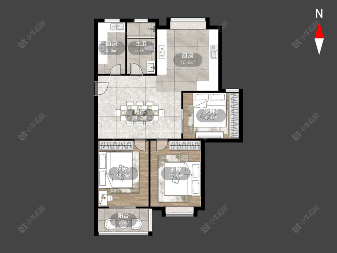常州金玉苑在售二手房源户型图_小牛看房