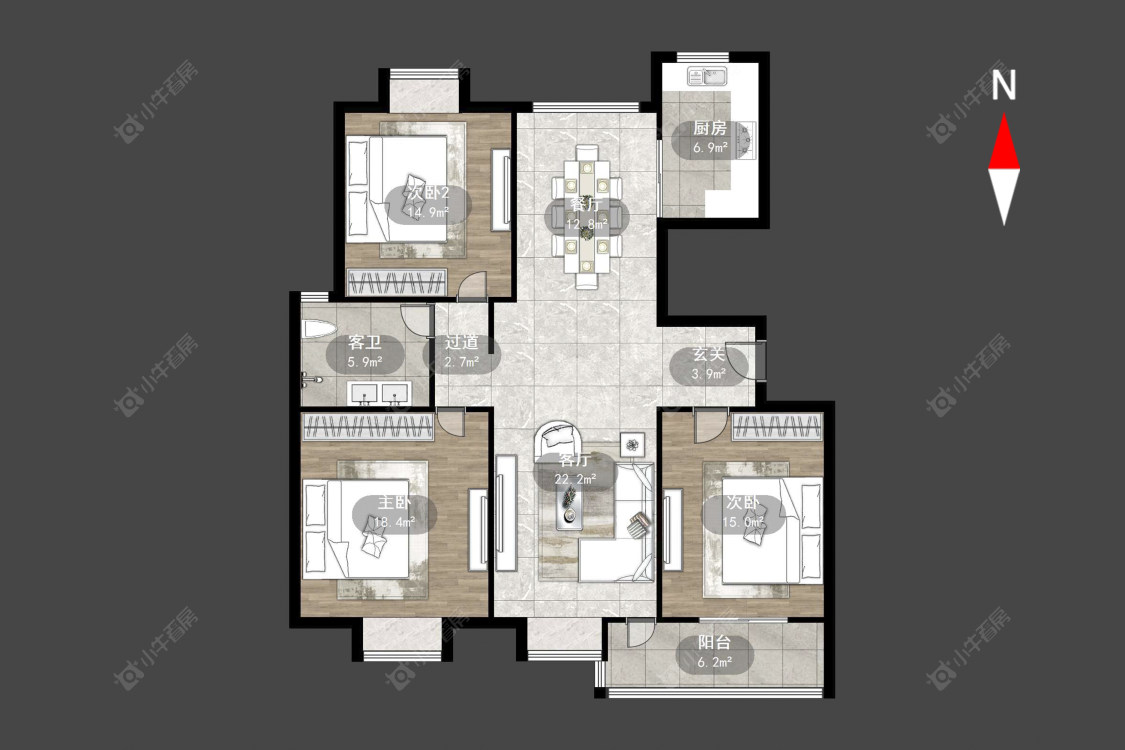 随园锦湖公寓房源户型图 常州随园锦湖公寓在售二手房源户型图_小牛看房