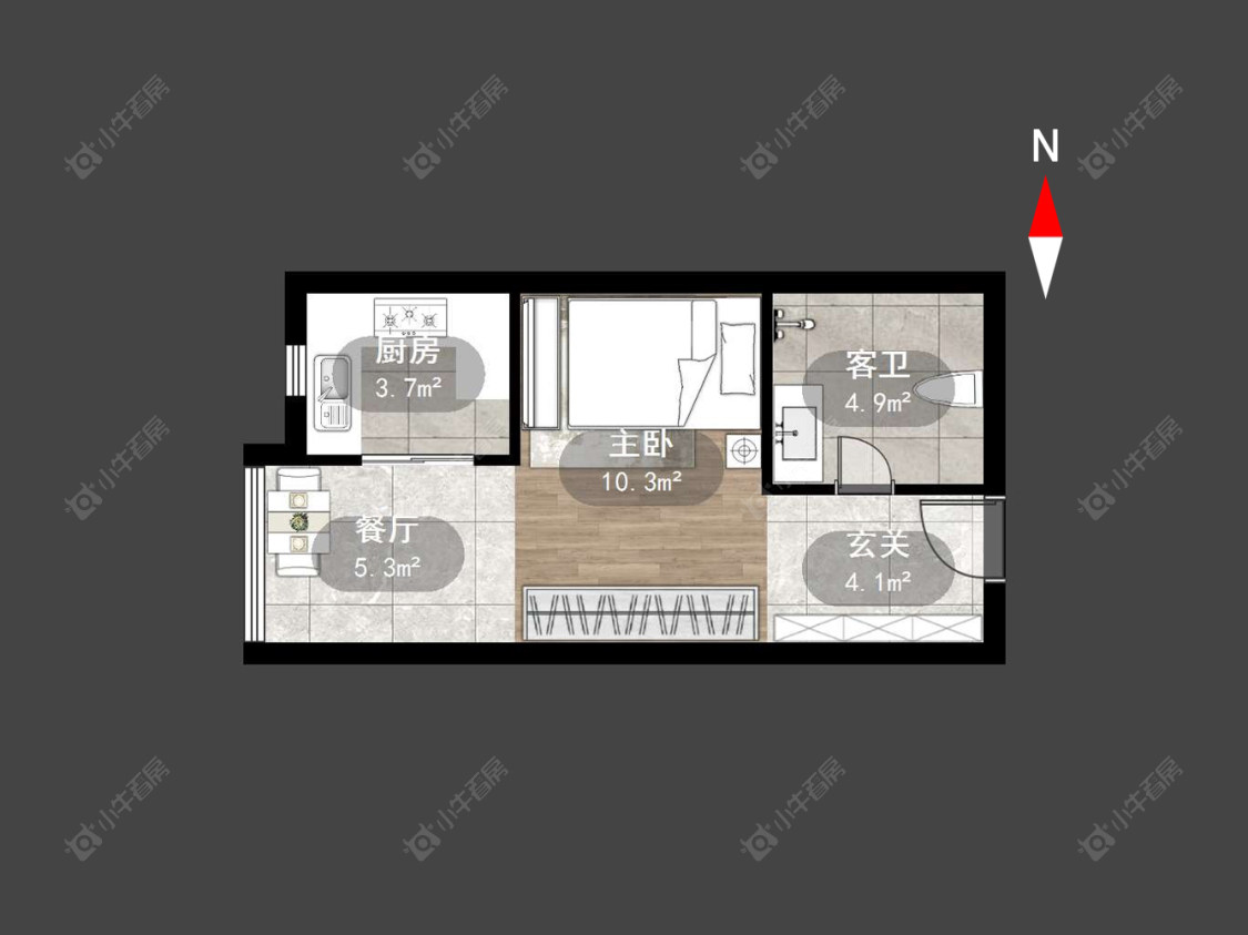 常州新城尚东区花园西区在售二手房源户型图_小牛看房