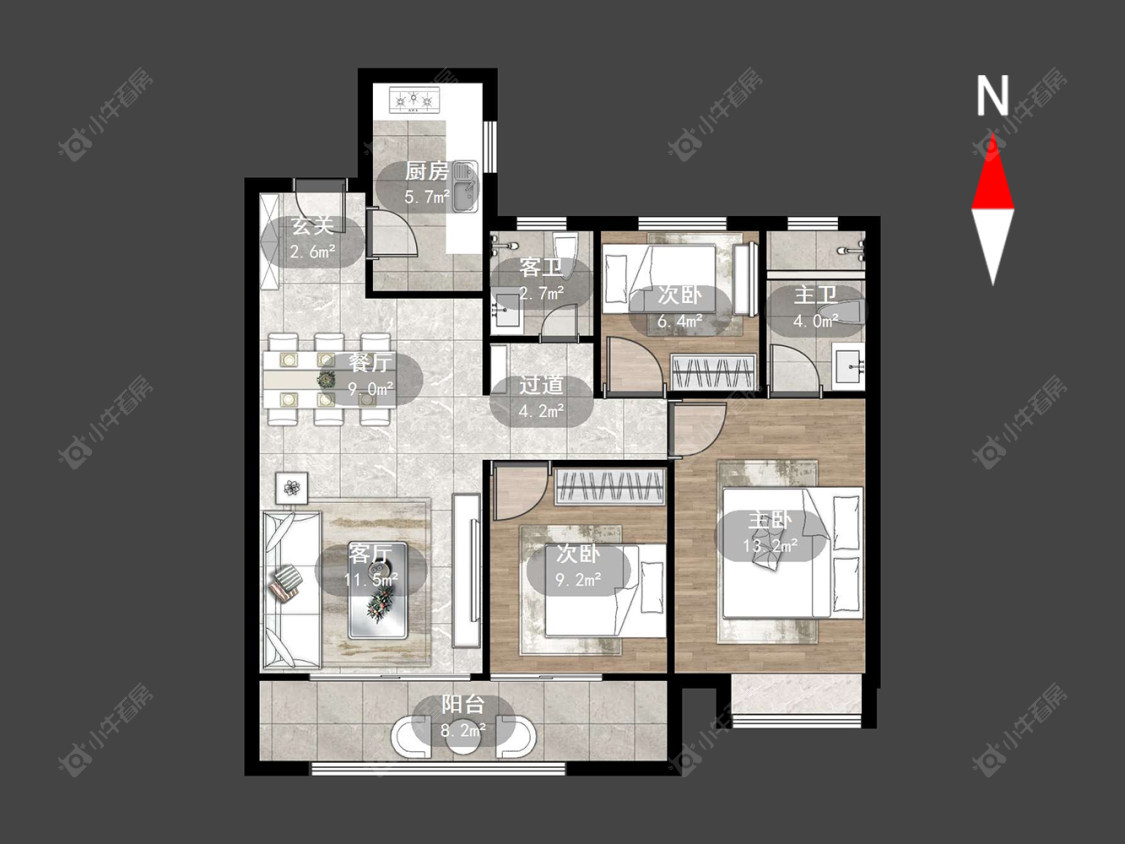 万科四季都会房源户型图 常州万科四季都会在售二手房源户型图_小牛看房
