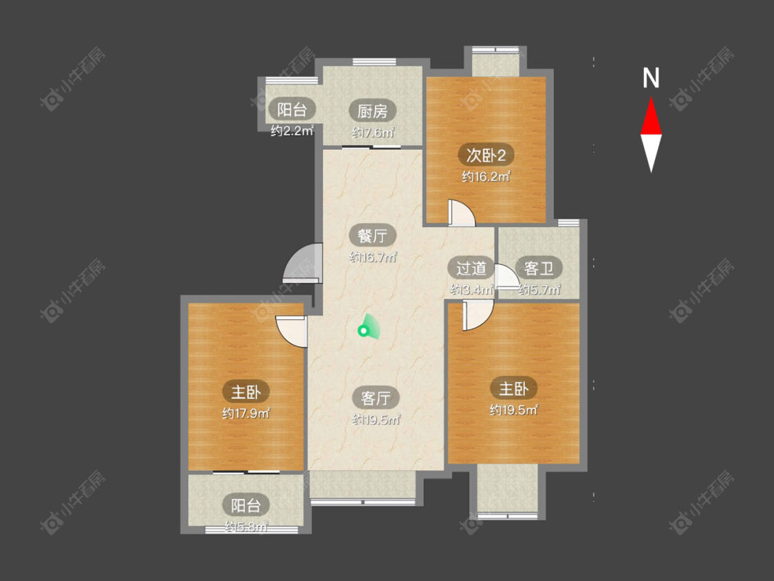 常州景秀世家在售二手房源户型图_小牛看房