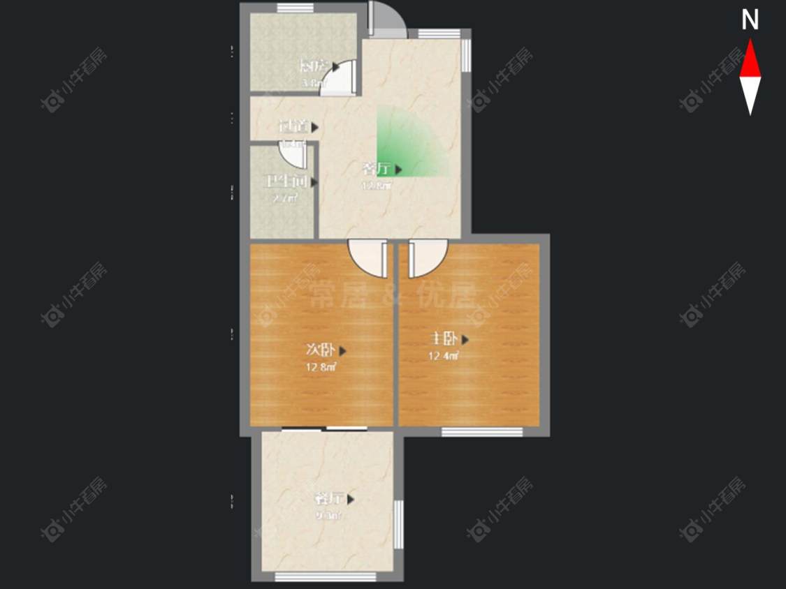 常州北直街在售二手房源户型图_小牛看房