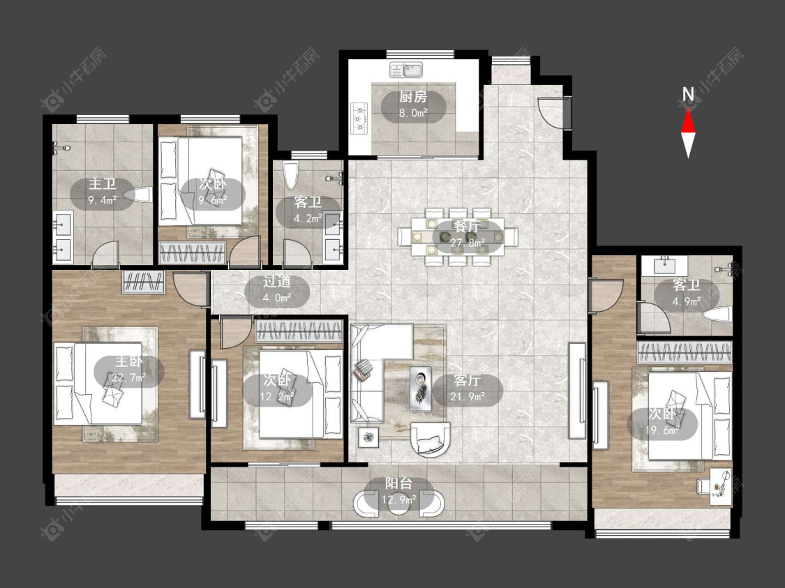 常州中海翠语江南在售二手房源户型图_小牛看房