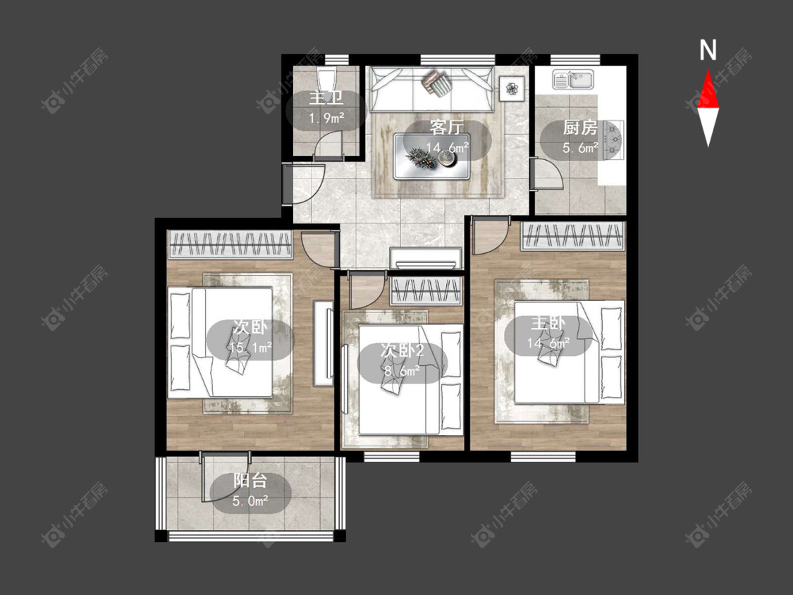 常州清潭清园在售二手房源户型图_小牛看房
