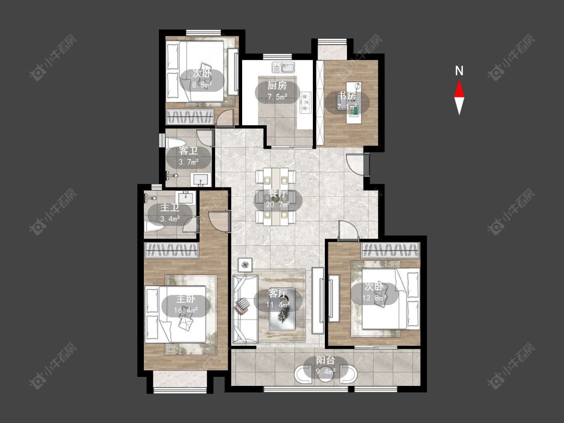 常州栖湖春秋在售二手房源户型图_小牛看房