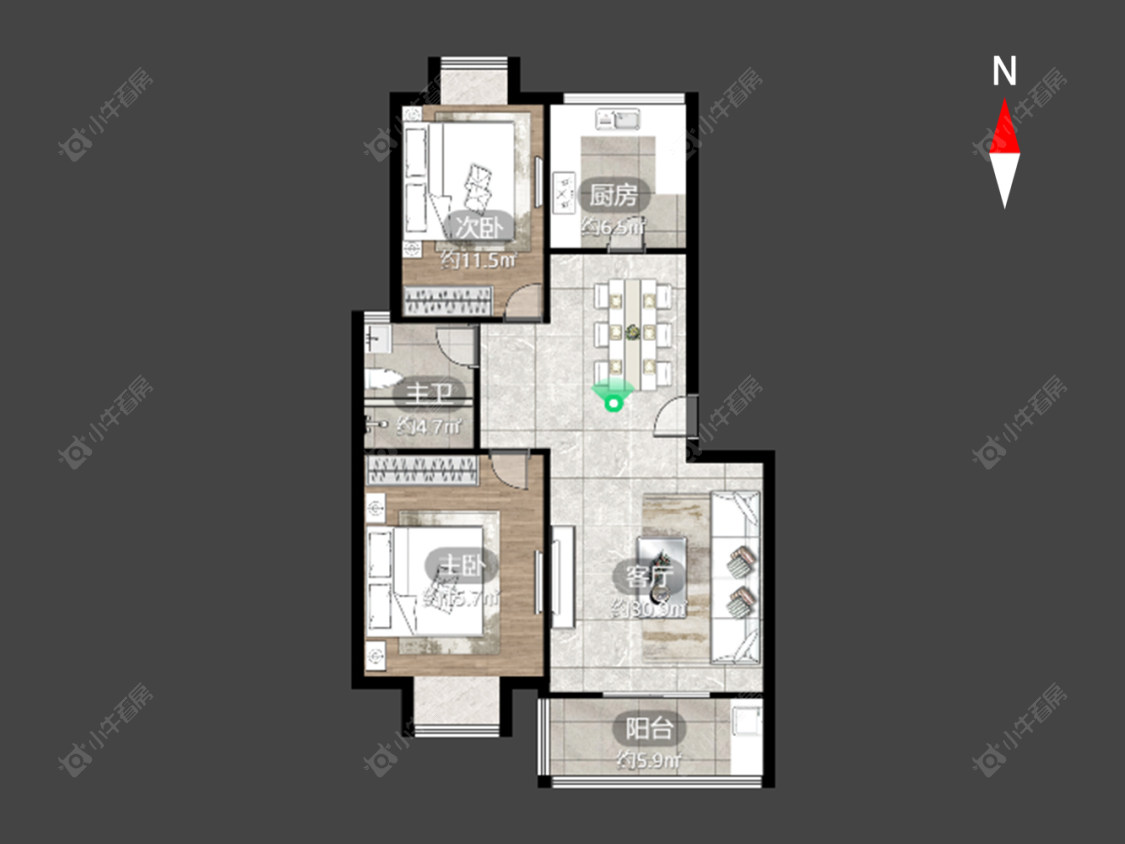 常州陈渡新苑在售二手房源户型图_小牛看房