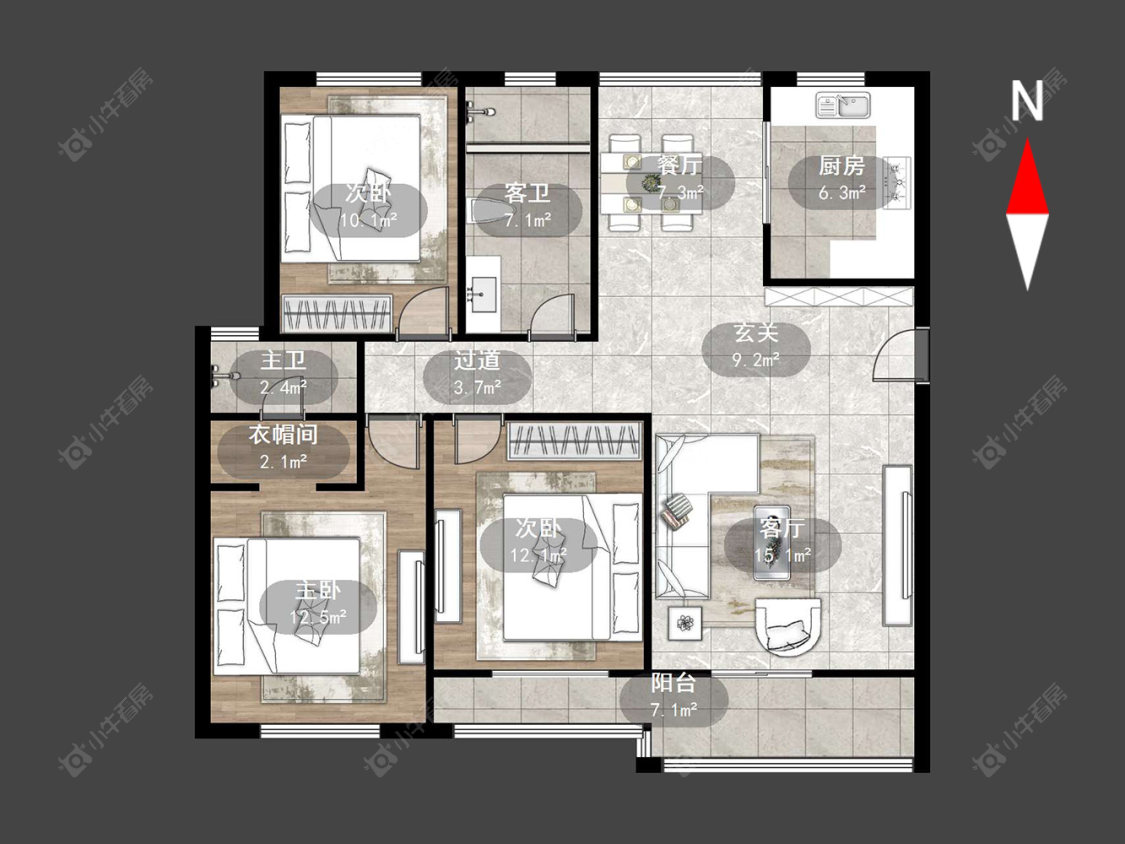 常州丰乐尚都在售二手房源户型图_小牛看房