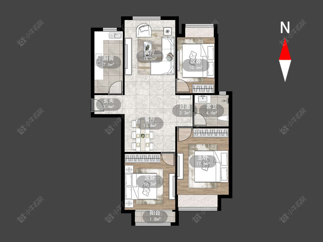 常州檀香湾在售二手房源户型图_小牛看房