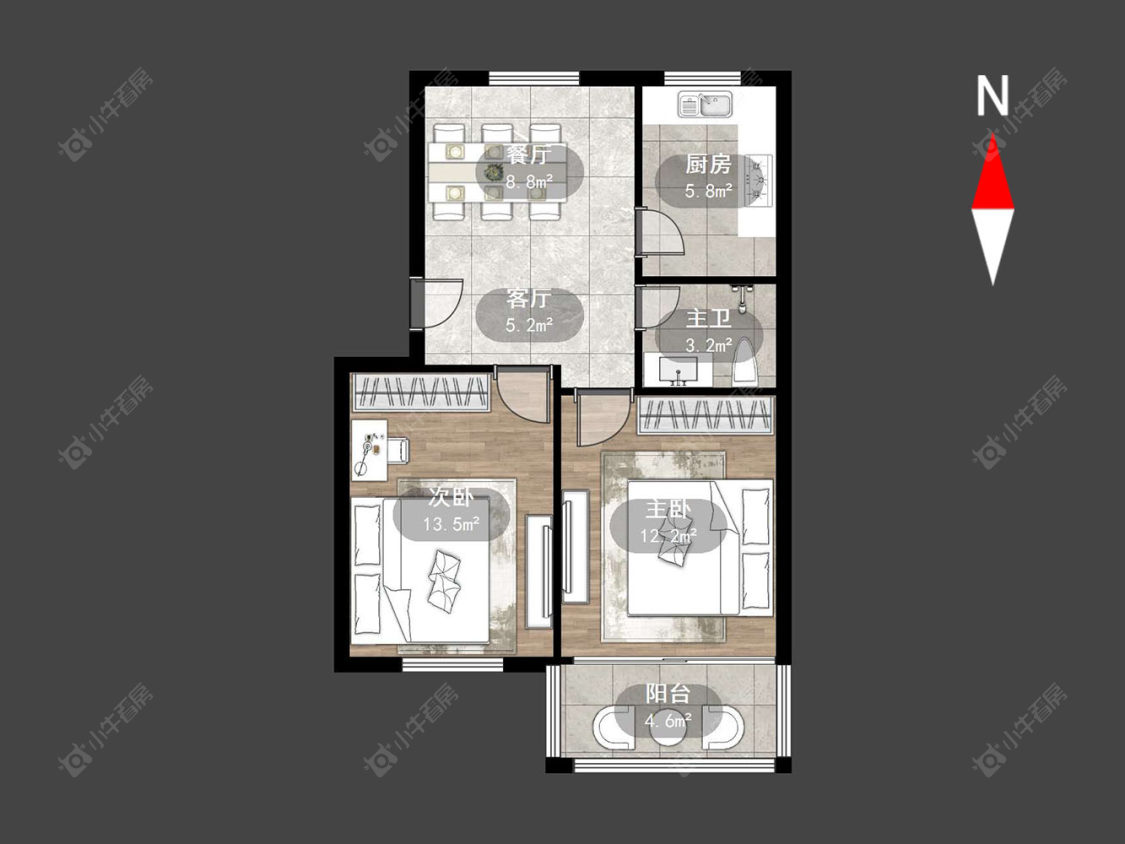 常州热控小区在售二手房源户型图_小牛看房