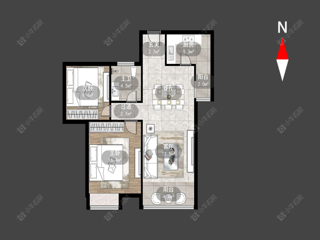 常州典雅花园在售二手房源户型图_小牛看房