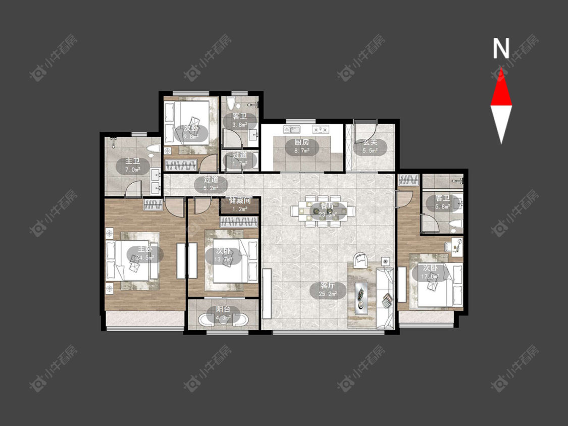 常州嘉宏一江风华在售二手房源户型图_小牛看房